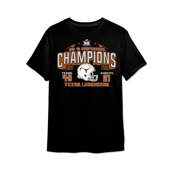 Texas Longhorns Big 12 Champs 2023 Score 49-21 College Football Game Tee 159 - Picture 1 of 5